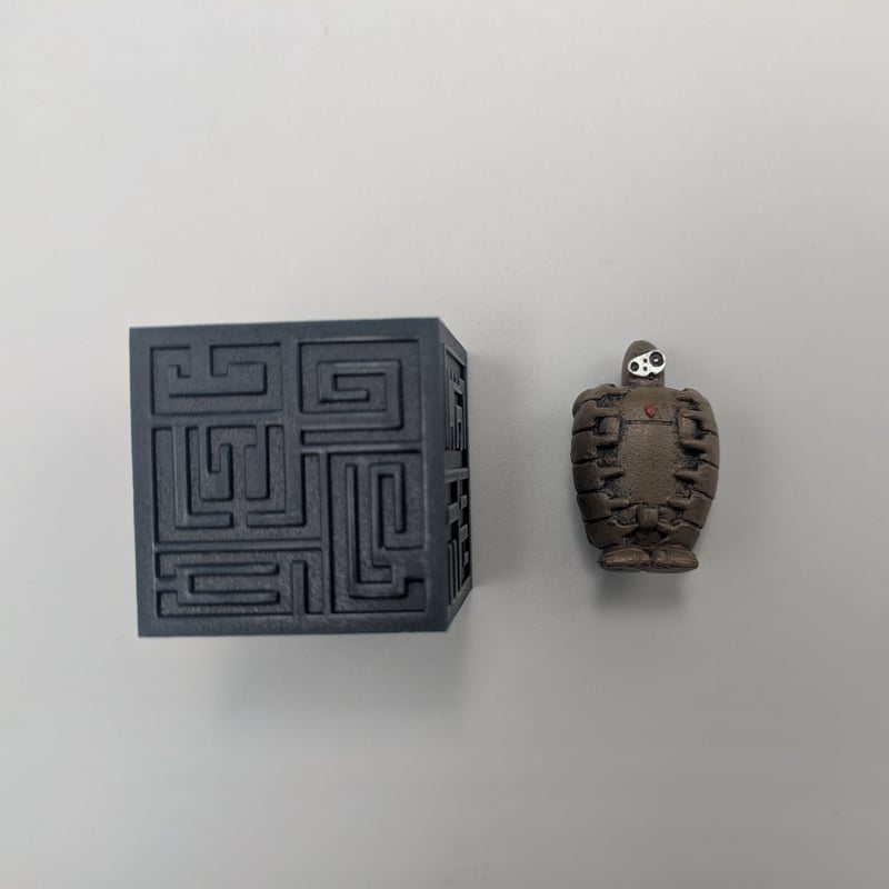 ジブリ 天空の城ラピュタ ロボット兵 飛行石 立方体 2種セット | よし