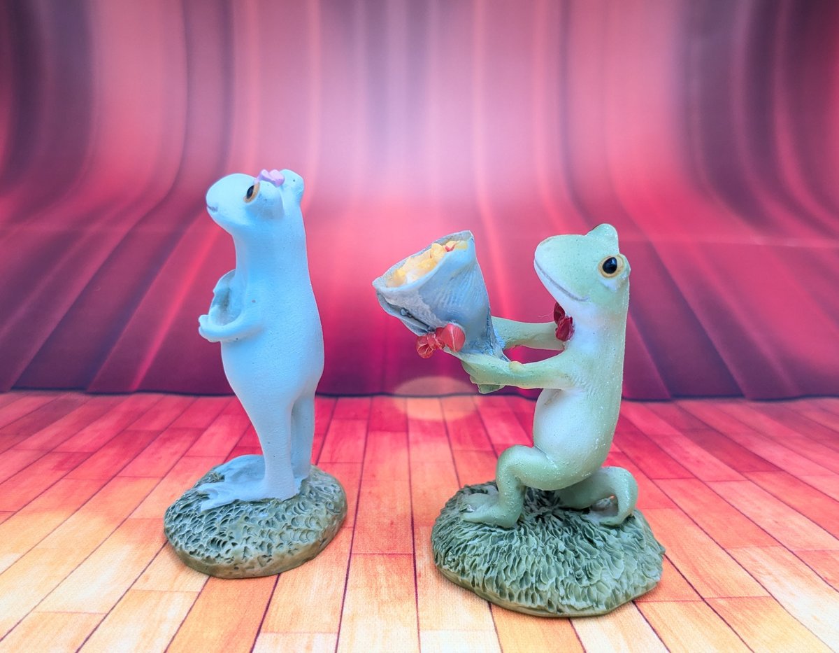 COPEAU コポー カエルの置物 花束 プロポーズ ラブレター 女の子 2種