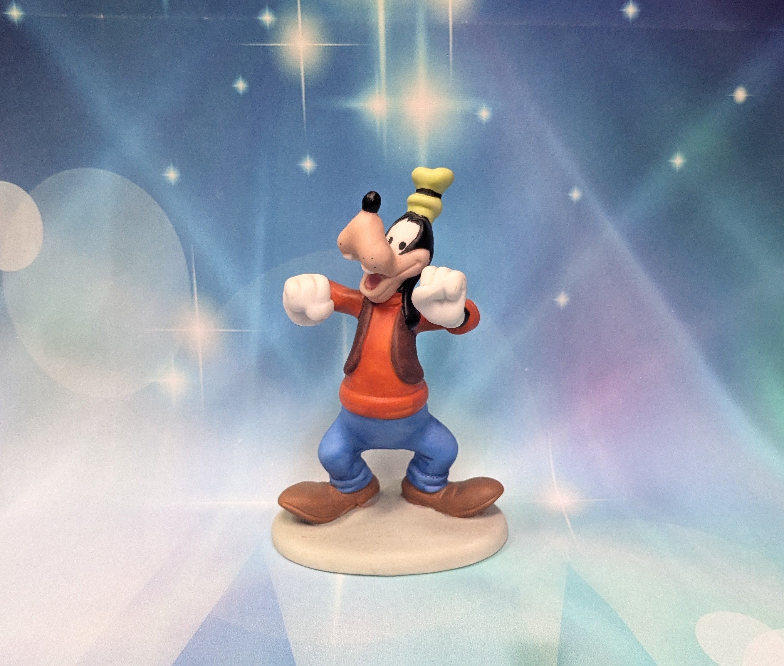 ディズニー グーフィー フィギュア 置物 レトロ Disney サンキョー