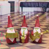 加藤工芸 置物 フィギュリン 陶器製人形 オルゴール ウインナーワルツ