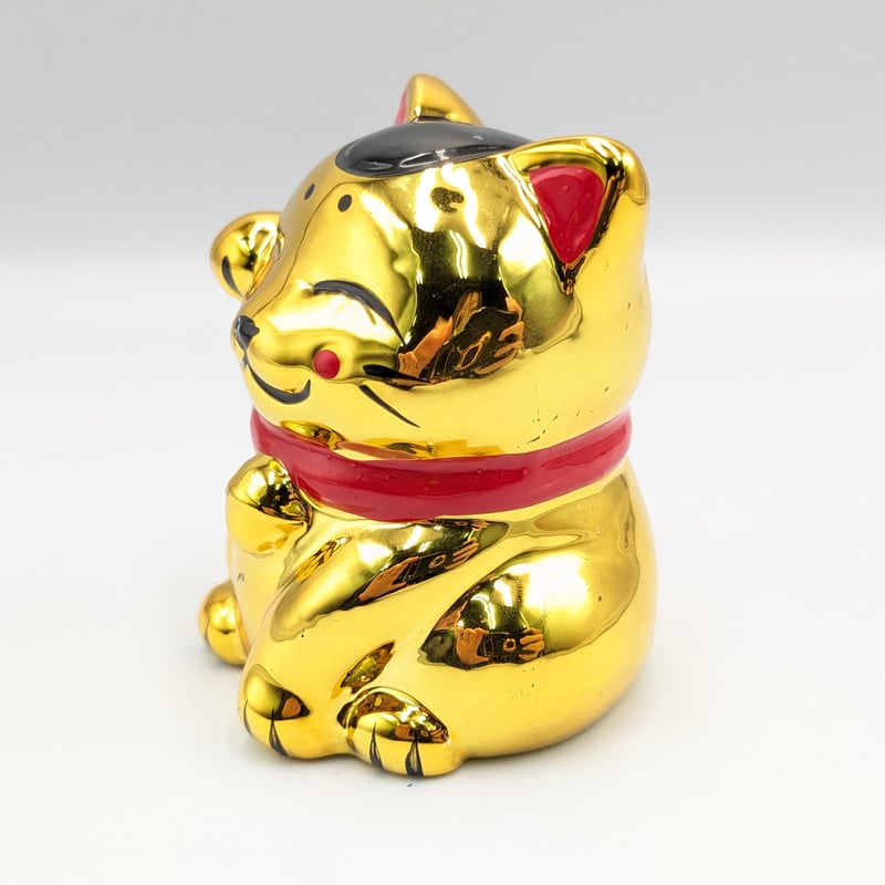 【同梱割引あり】 招き猫貯金箱 金運招き 新品 ダヤン 縁起物 招き猫 貯金箱 金運招き猫 金 ゴールド 福 開運 縁起 マネーバンク おしゃれ