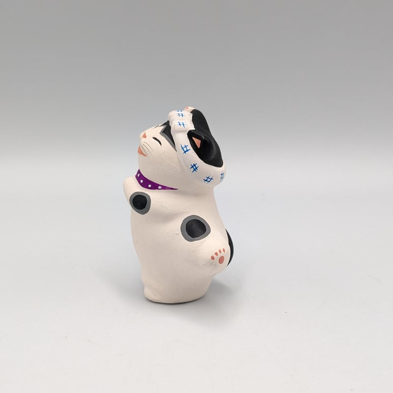 縁起物 もりわじん うきじぃ 招き猫 陶器 置物 ミニサイズ 縁起 幸運