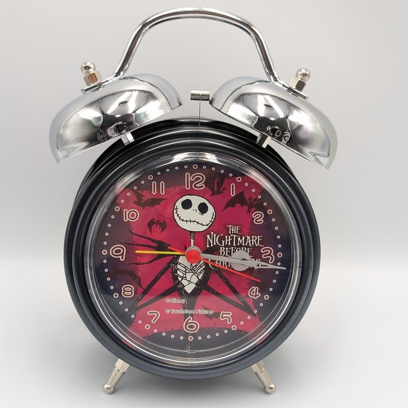 ディズニー ナイトメア・ビフォア・クリスマス 目覚まし時計 ライト