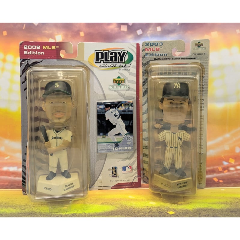 ショウヘイ・オオタニ イチロー 松井秀喜 フィギュアセット イチロー＆松井秀喜 ボブルヘッド 2体セット Upper Deck MLB カード