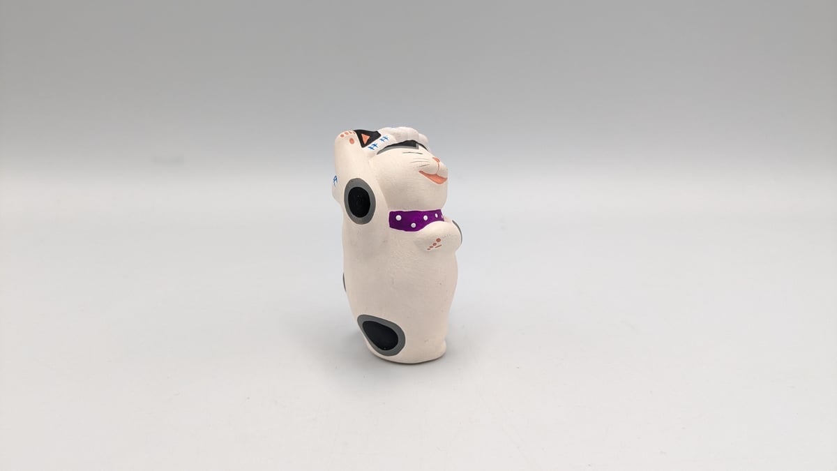 縁起物 もりわじん うきじぃ 招き猫 陶器 置物 ミニサイズ 縁起 幸運