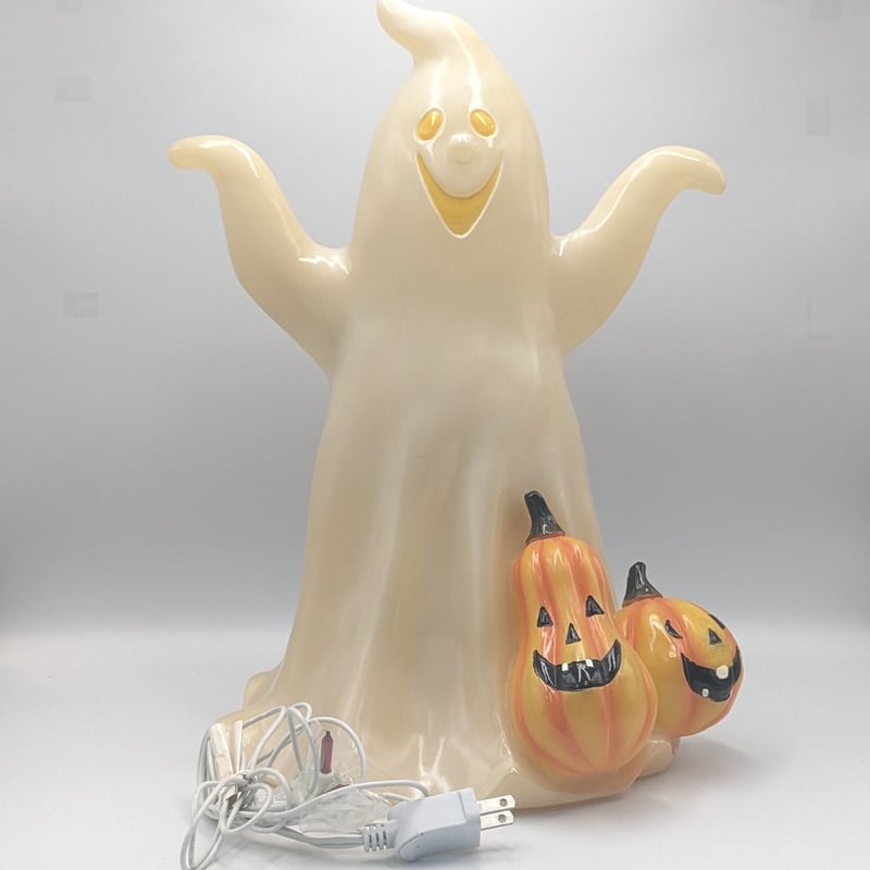 ハロウィン ゴースト ブローライト オブジェ 置物 ライトアップ 希少