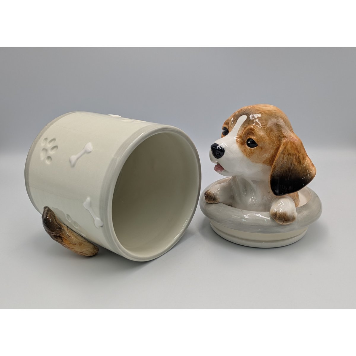 ビーグル犬 クッキージャー スタッキングキャニスター 陶器製 アメリカ 