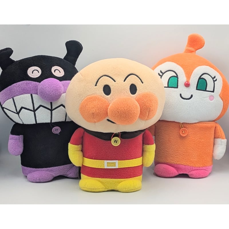 【新品】送料込 アンパンマン バイキンマン 小物入　ぬいぐるみ 2体セット アンパンマン ぬいぐるみ 小物入れ ばいきんまん ドキンちゃん 3種