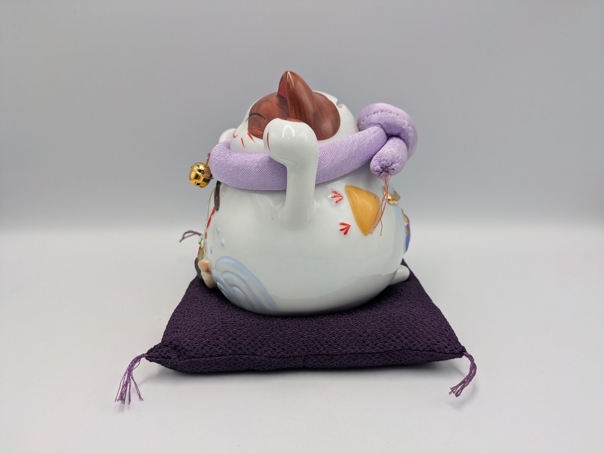 ねこや 猫舎 ふく扇 置物 猫 和 陶器 ジオラマ 廃盤 レア ナガヤ 正月 福 Amazon.co.jp: 信楽焼 猫 ねこ ネコ 招福（茶）【ok-0024】 陶器 しが