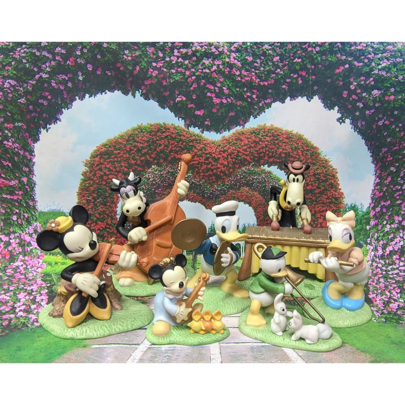 ディズニー フィギュリンワールド 音楽隊 フィギュアセット 三協商事
