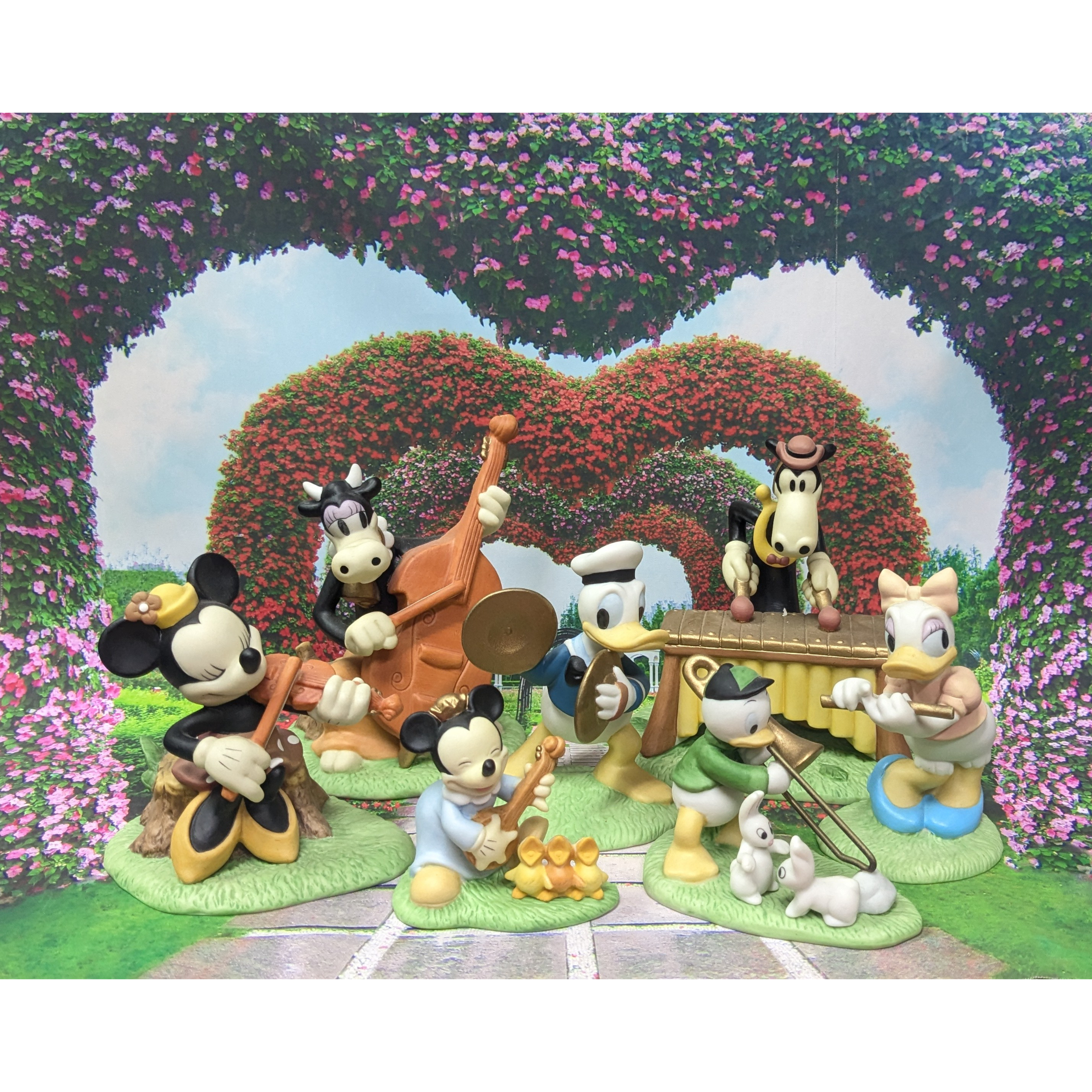 ディズニー フィギュリンワールド 音楽隊 フィギュアセット 三協商事