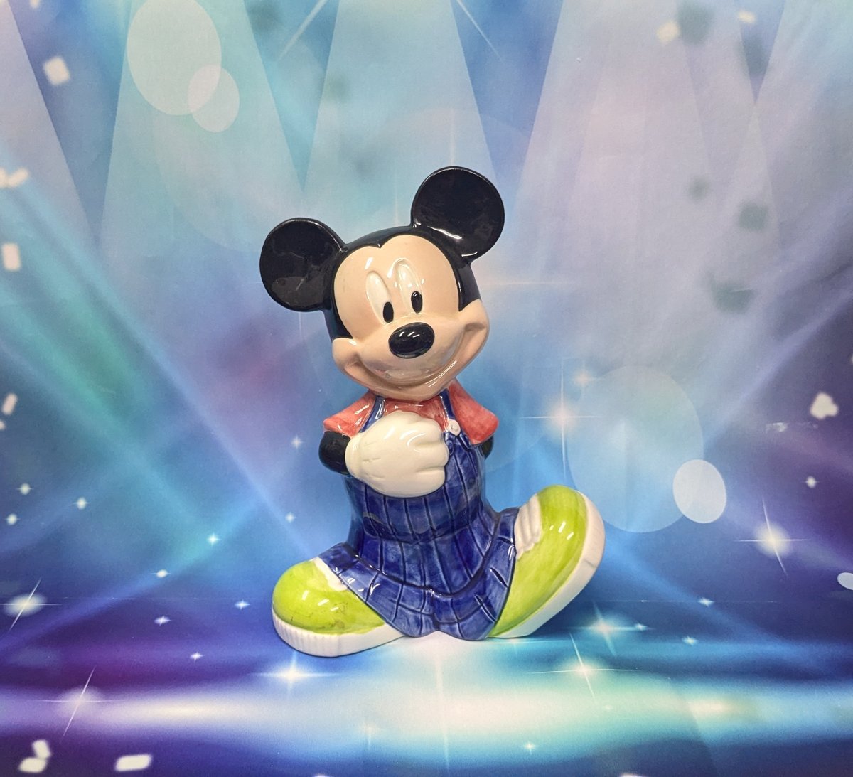 ディズニー ミッキーマウス 陶磁器製 貯金箱 NICHITEN ヴィンテージ