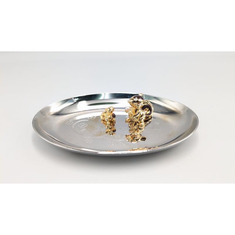 MIKIMOTO ミキモト ジュエリートレイ リス＆パール シルバー色 | よし