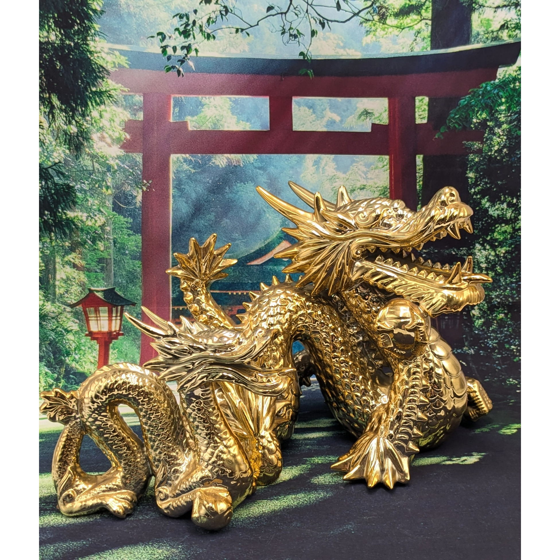 縁起物 風水 開運 黄金龍 2種セット インテリア 置物 レトロ | よし