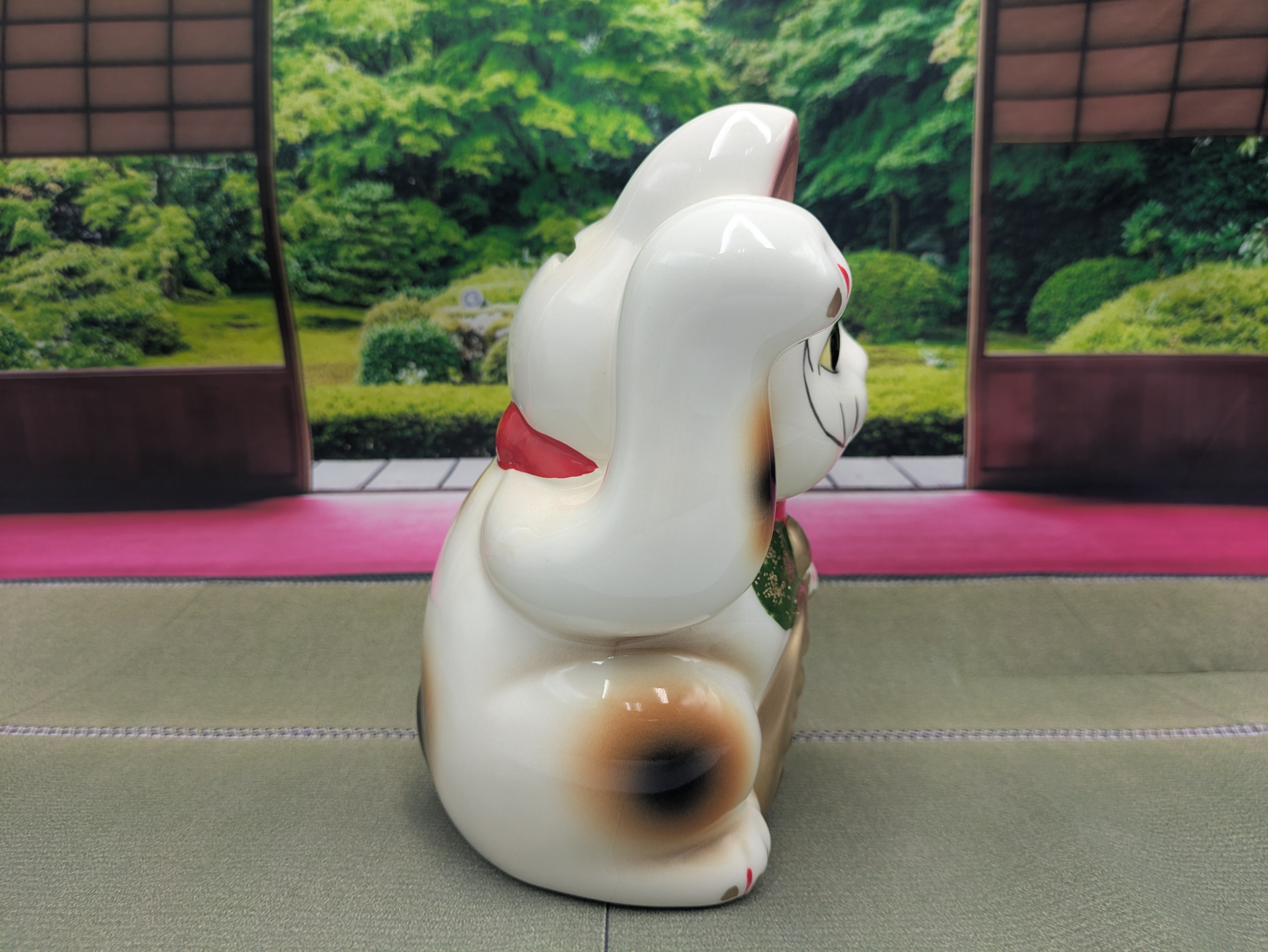 招き猫 貯金箱 縁起物 瀬戸焼 右手上げ 千万両 日本製 | よしつねの
