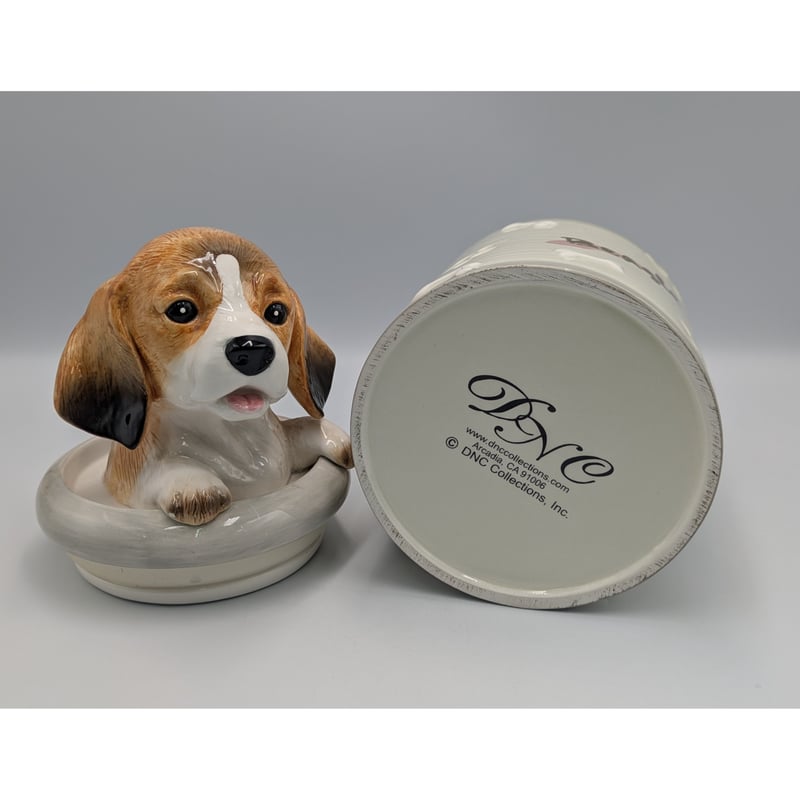 ビーグル犬 クッキージャー スタッキングキャニスター 陶器製 アメリカ