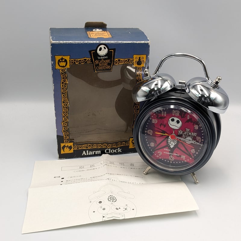 ディズニーストア　ナイトメア　時計 未使用 ディズニー ナイトメア・ビフォア・クリスマス 掛け時計 壁掛け