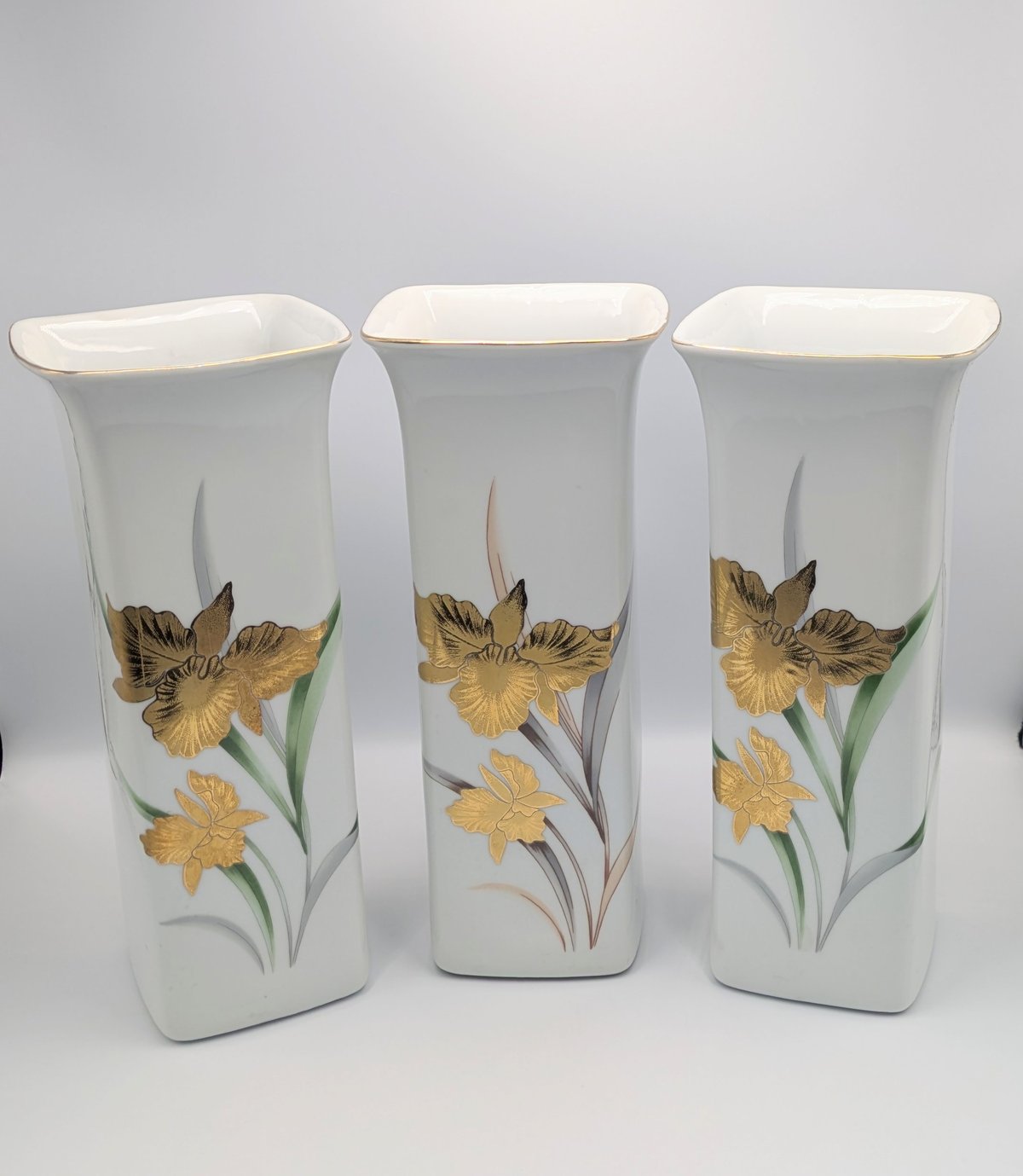 九谷焼 花瓶 花器 金彩 3個セット | よしつねの秘密基地