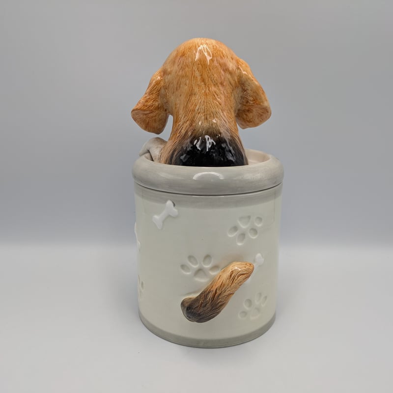 ビーグル犬 クッキージャー スタッキングキャニスター 陶器製 アメリカ