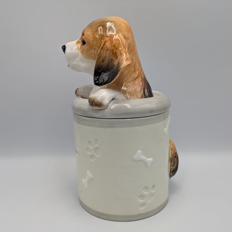 ビーグル犬 クッキージャー スタッキングキャニスター 陶器製 アメリカ