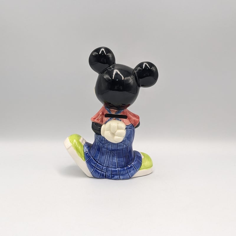 ディズニー ミッキーマウス 陶磁器製 貯金箱 NICHITEN ヴィンテージ