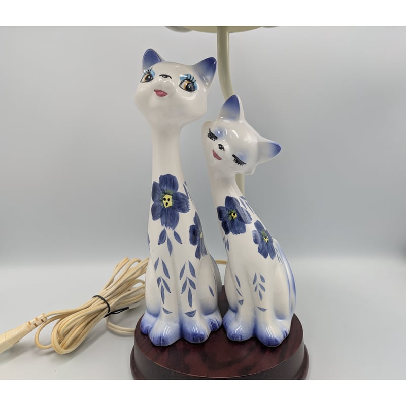 アンティーク照明 ネコ テーブルランプ 猫 照明 テーブルランプ」の