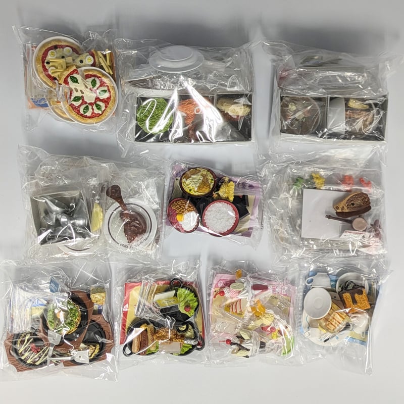 ★未使用品★【生産終了品】リーメント「元祖食品ディスプレイ」全１０種フルコンプ ☆未使用品☆【生産終了品】リーメント「元祖食品ディスプレイ