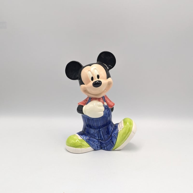 ディズニー ミッキーマウス 陶磁器製 貯金箱 NICHITEN ヴィンテージ