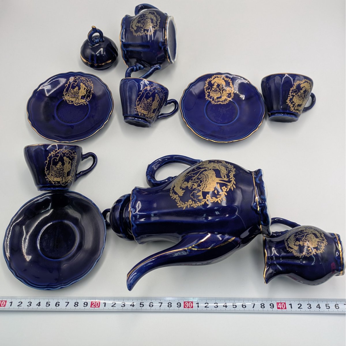 ティーセット 7点セット ティーポット シュガーポット クリーマー