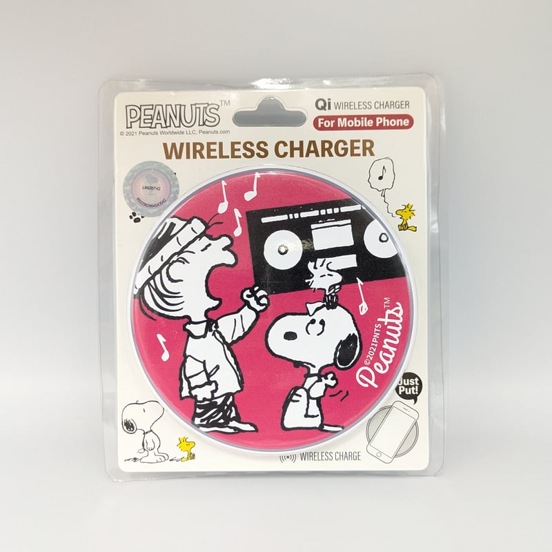 スヌーピー SNOOPY ワイヤレス充電器 iPhone Android Qi対応 Googl