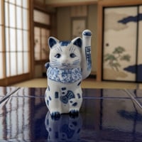 レトロ 招き猫 貯金箱 陶器製 縁起物 インテリア 縁起物 招き猫 貯金箱 置物 インテリア レトロ | よしつねの秘密基地