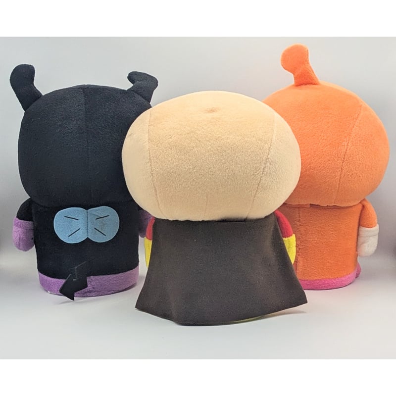 アンパンマン ぬいぐるみ 小物入れ ばいきんまん ドキンちゃん 3種