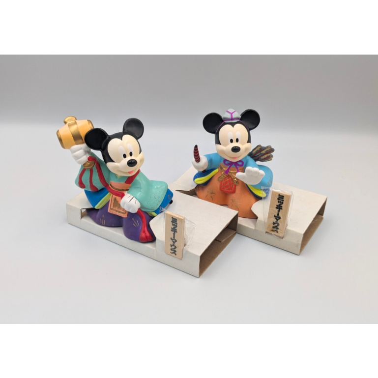 ディズニー♥ミッキーマウス♥ミニマウス♥正月飾り門松♦吉徳作♦特別商品◆株式会社■吉徳♥（ディズニー許諾商品♥希少＊ ディズニー ディズニーランド 門松 謹賀新年 フィギュア ミッキー