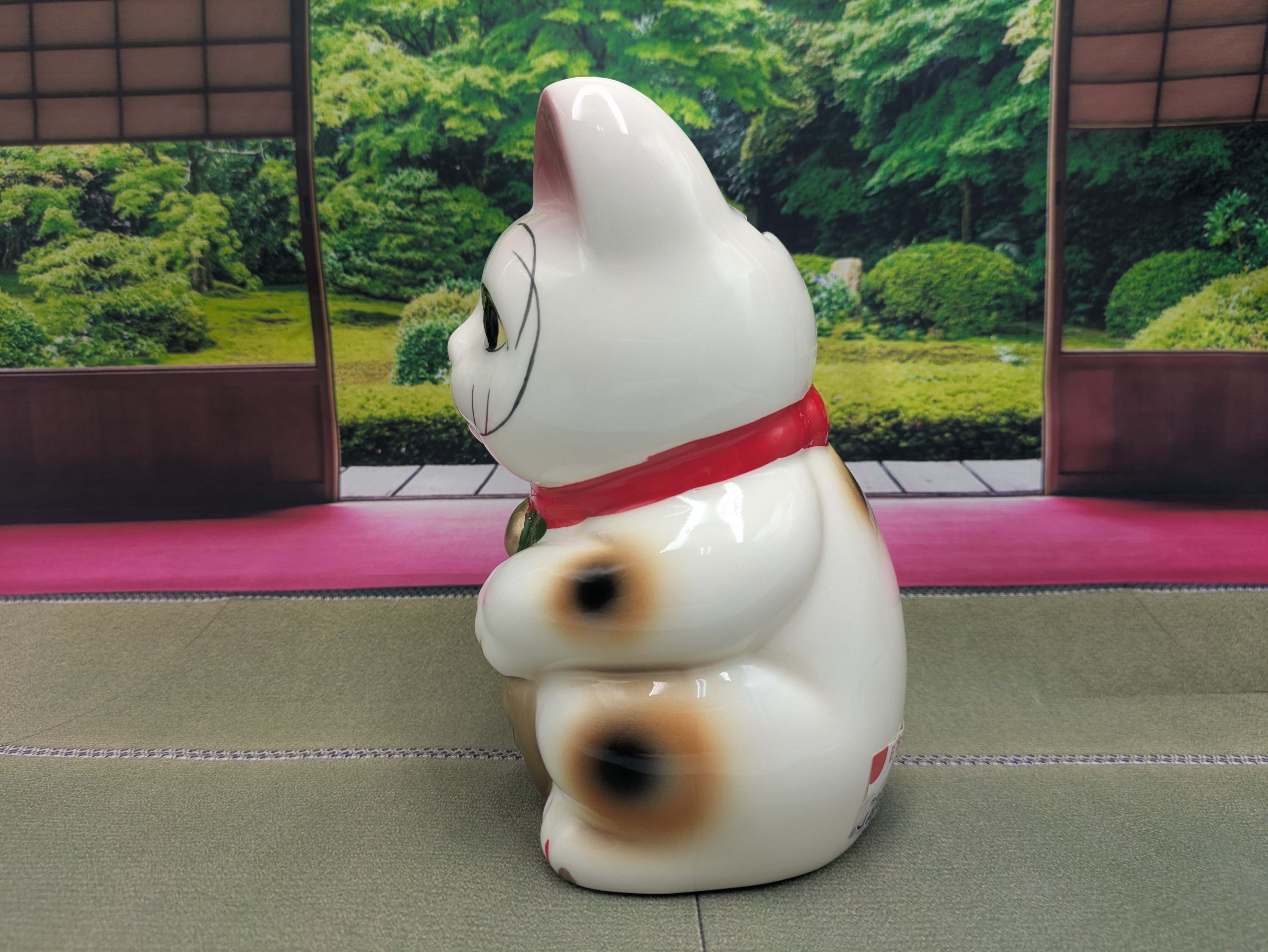 招き猫 貯金箱 縁起物 瀬戸焼 右手上げ 千万両 日本製 | よしつねの