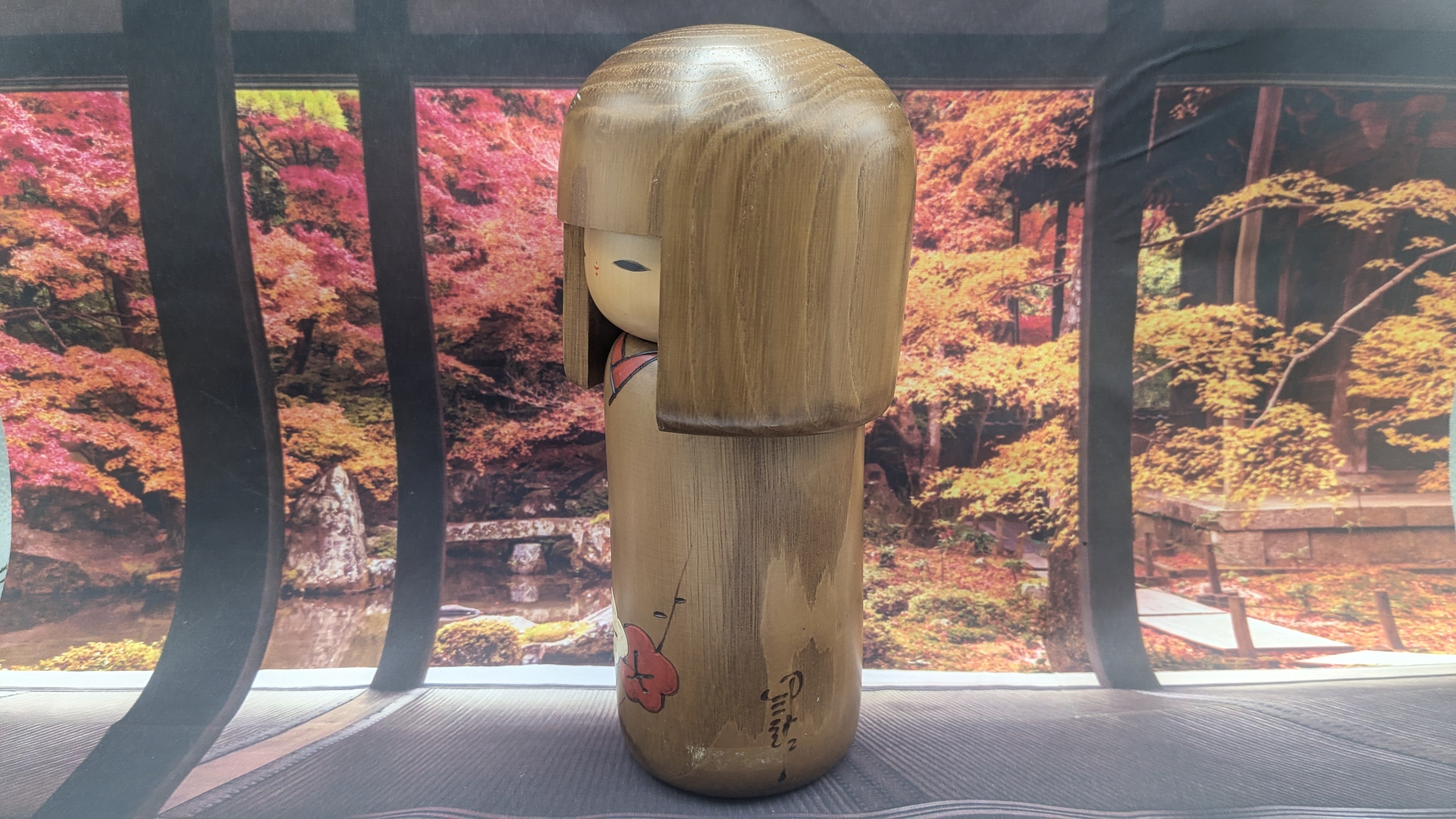 縁起物 卯三郎こけし 創作こけし 梅 伝統工芸 木製 置物 郷土玩具 近代