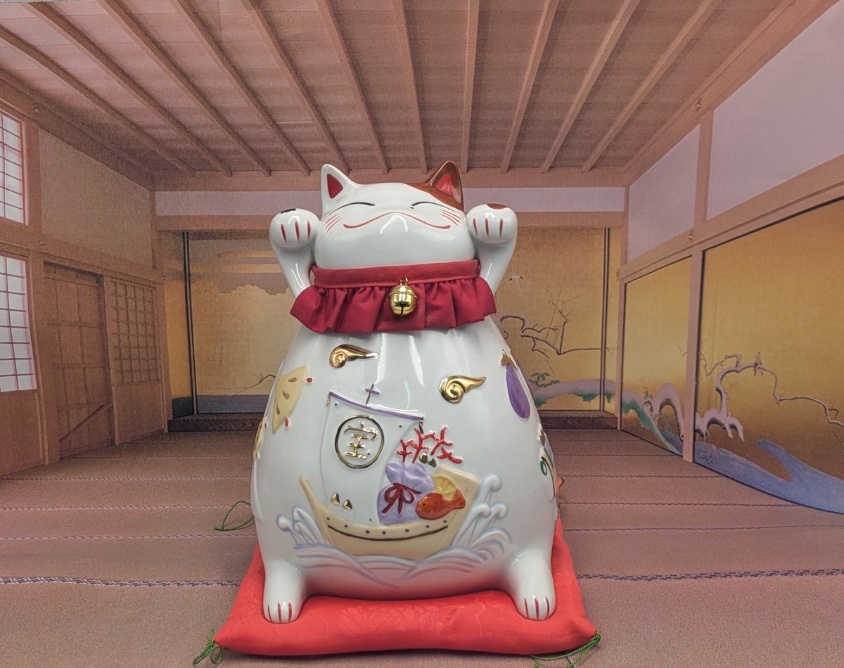 猫舎 道楽堂本舗 招き猫の貯金箱 大 | よしつねの秘密基地