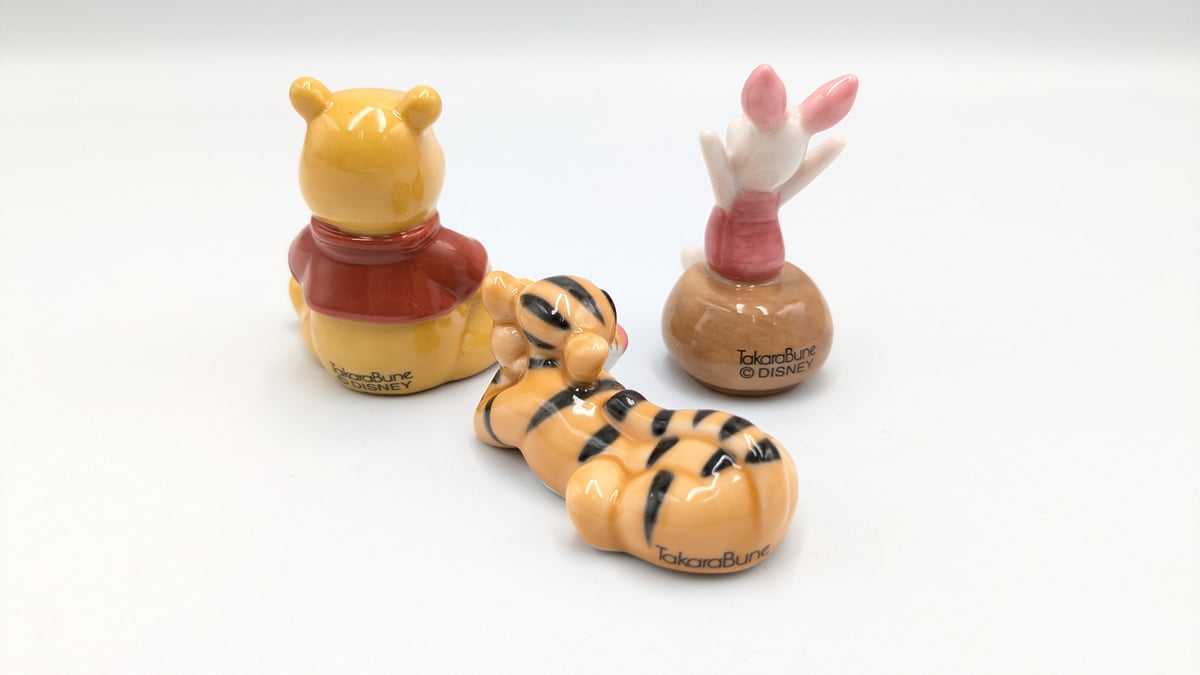 タカラブネ くまのプーさん 陶器製 置き物 飾りセット | よし