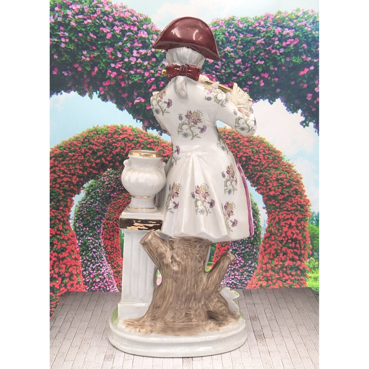 【美品】西ドイツ　人形　陶器　置物　インテリア　工芸品　美術品　A1059 レースドール 陶器 置物 陶器人形 アンティーク人形 西洋