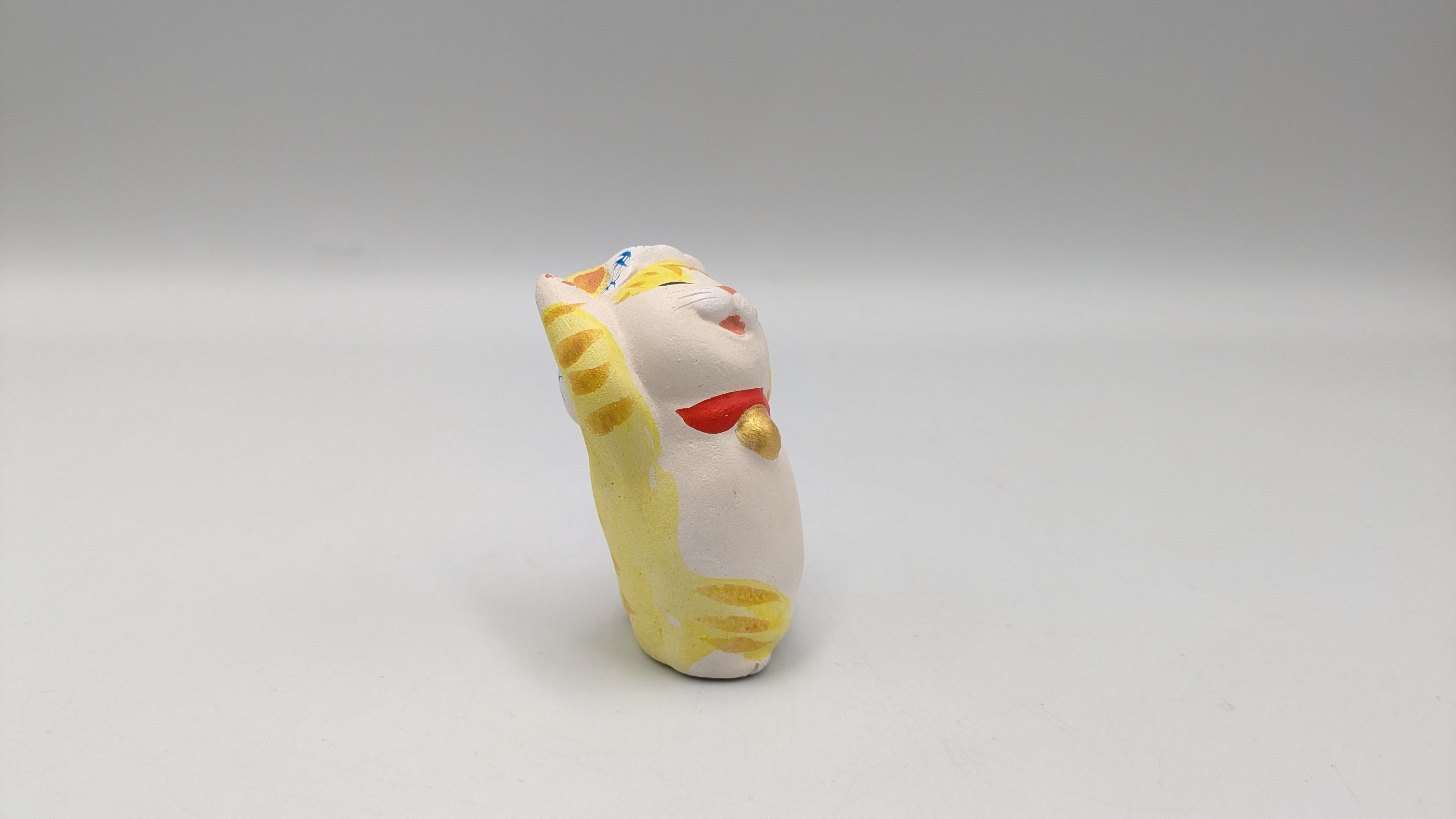 縁起物 もりわじん うきまご 猫 置物 招き猫 作家作品 | よしつねの