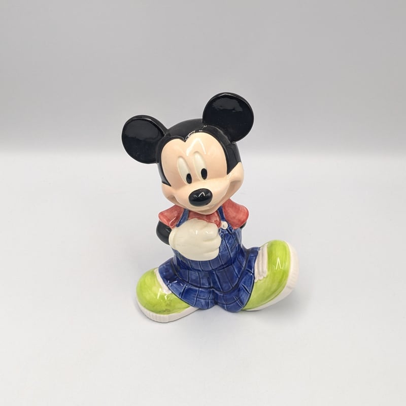 ディズニー ミッキーマウス 陶磁器製 貯金箱 NICHITEN ヴィンテージ