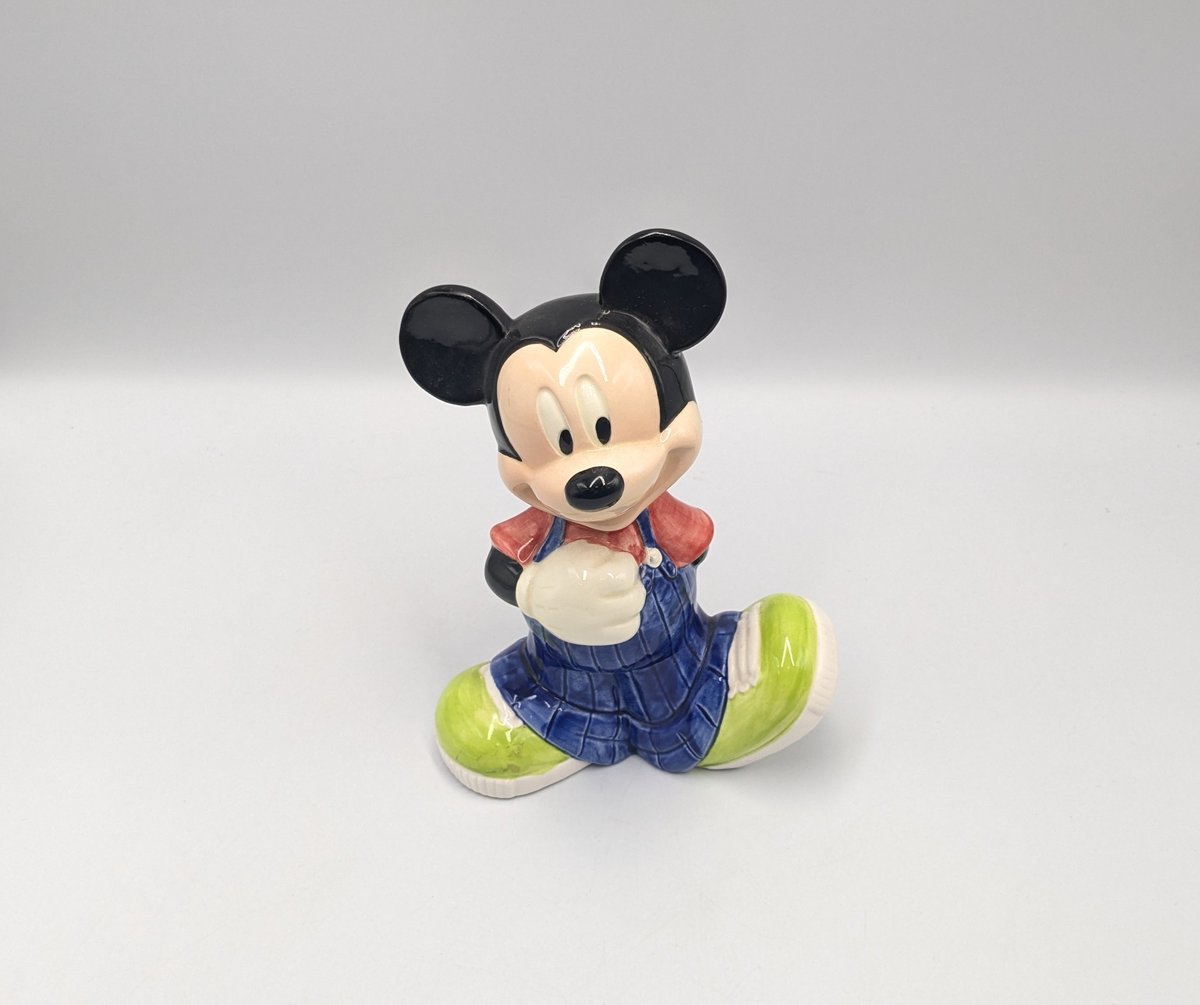 ディズニー ミッキーマウス 陶磁器製 貯金箱 NICHITEN ヴィンテージ