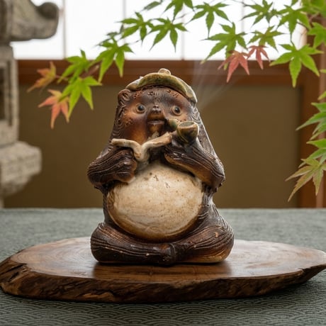 福 たぬき 福助たぬき たぬき福助 商売繁盛 開運 縁起物 骨董品 置物 縁起物 たぬき 置物 陶器 彩色 狸 商売繁盛 開運 招福 インテリア 縁起