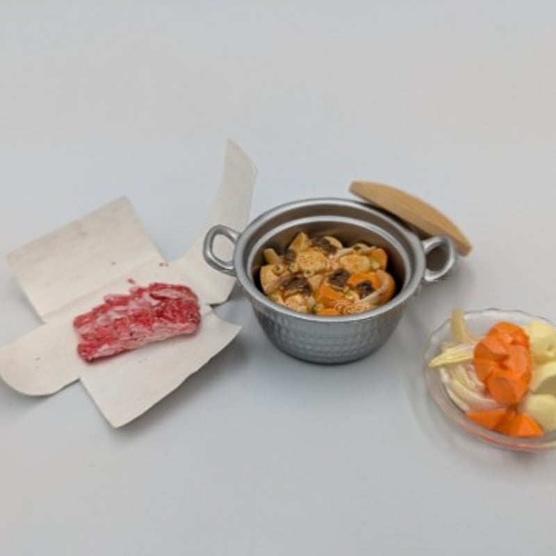 リーメント お母さん家計簿 肉じゃが ぷちサンプル 食品サンプル