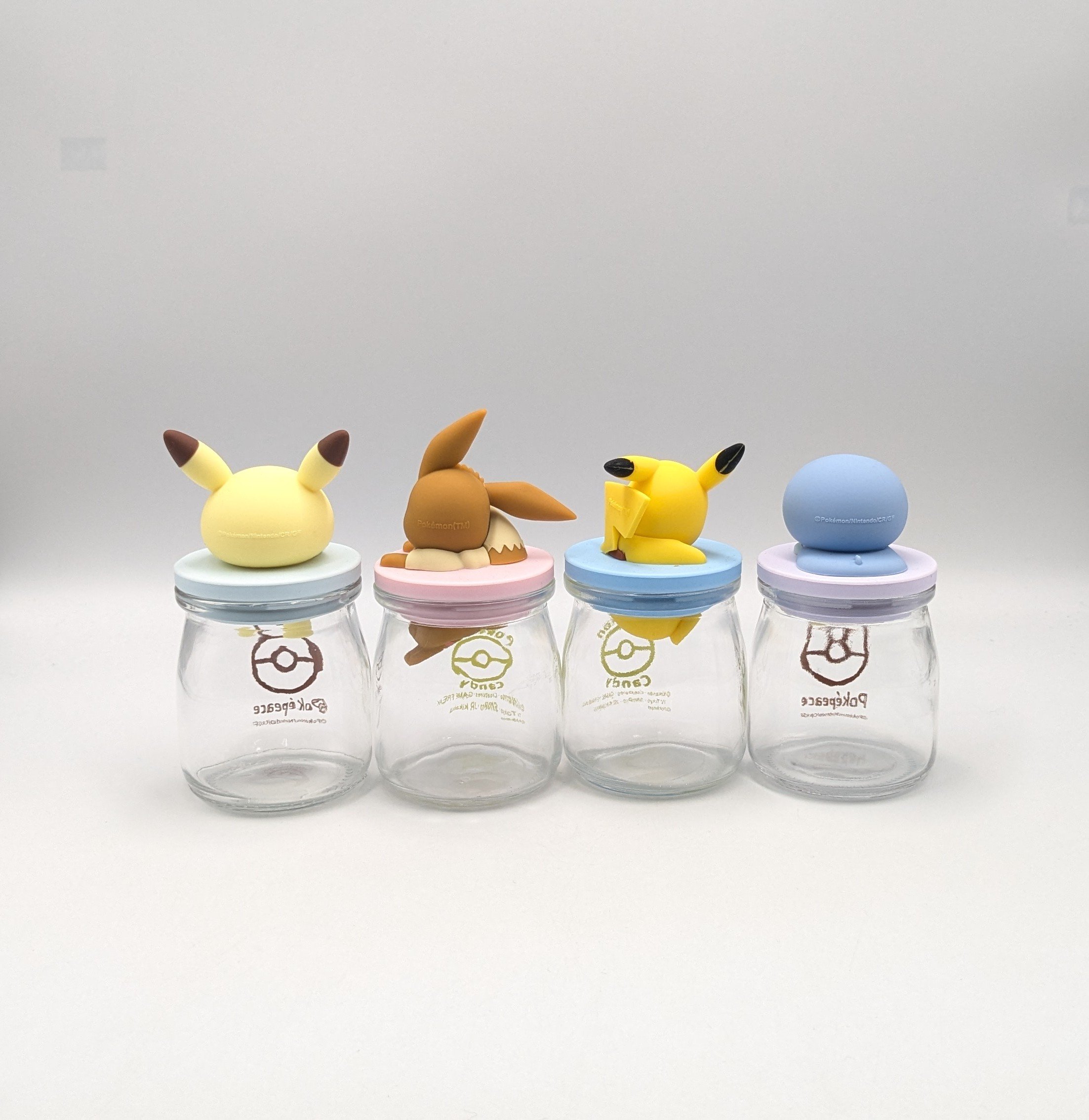 シャイニーコレクション ピカチュウ イーブイ ポッチャマ チョロネコ ガーディ ポケピース キャンディボトル 4種セット ピカチュウ イーブイ