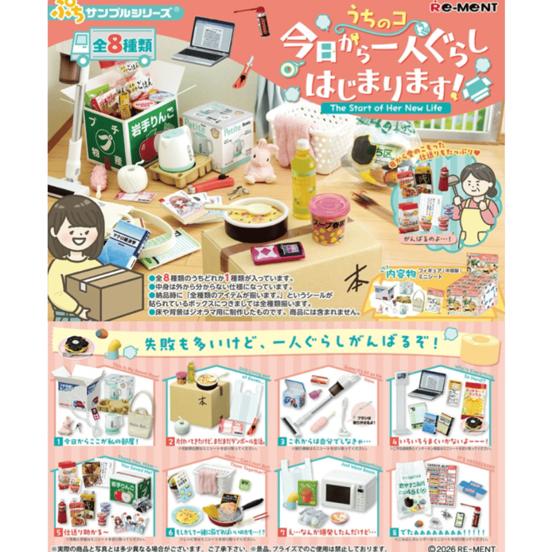 リーメント ぷちサンプルシリーズ うちのコ 今日から一人ぐらし