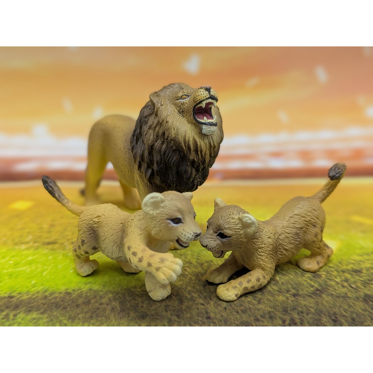 リーメント 地球まるごと！ 動物フィギュア図鑑 ライオン ライオン