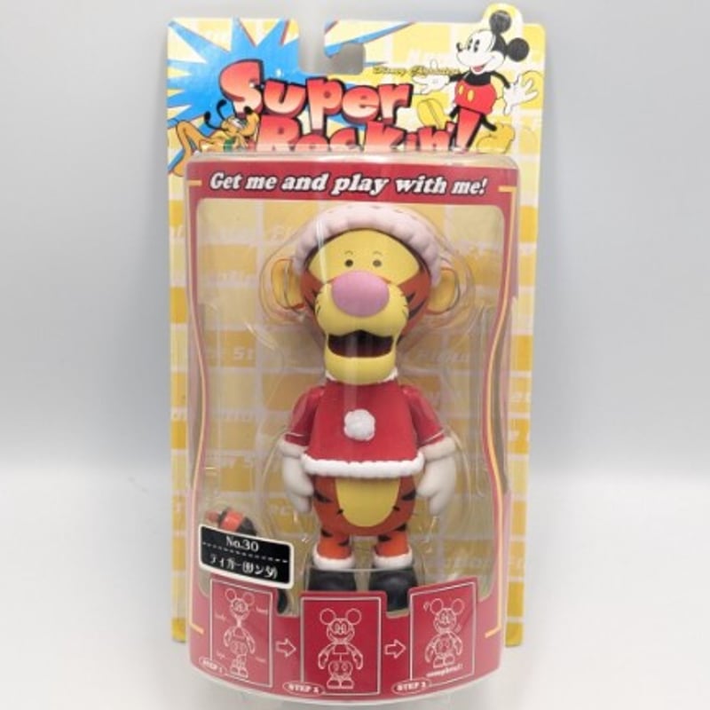 ティガー ☆クリスマス フィギュア☆Disney ディズニー スーパーロッキン フィギュア ティガー サンタ 人形 ドール