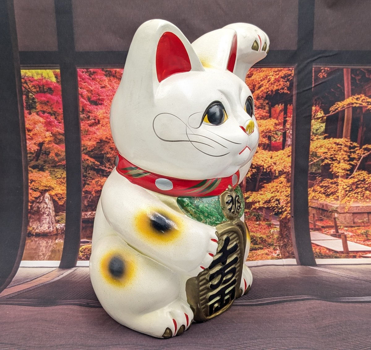 招き猫 年代物? 縁起物 縁起物 昭和レトロ 招き猫 貯金箱 まねきねこ 置物 アンティーク