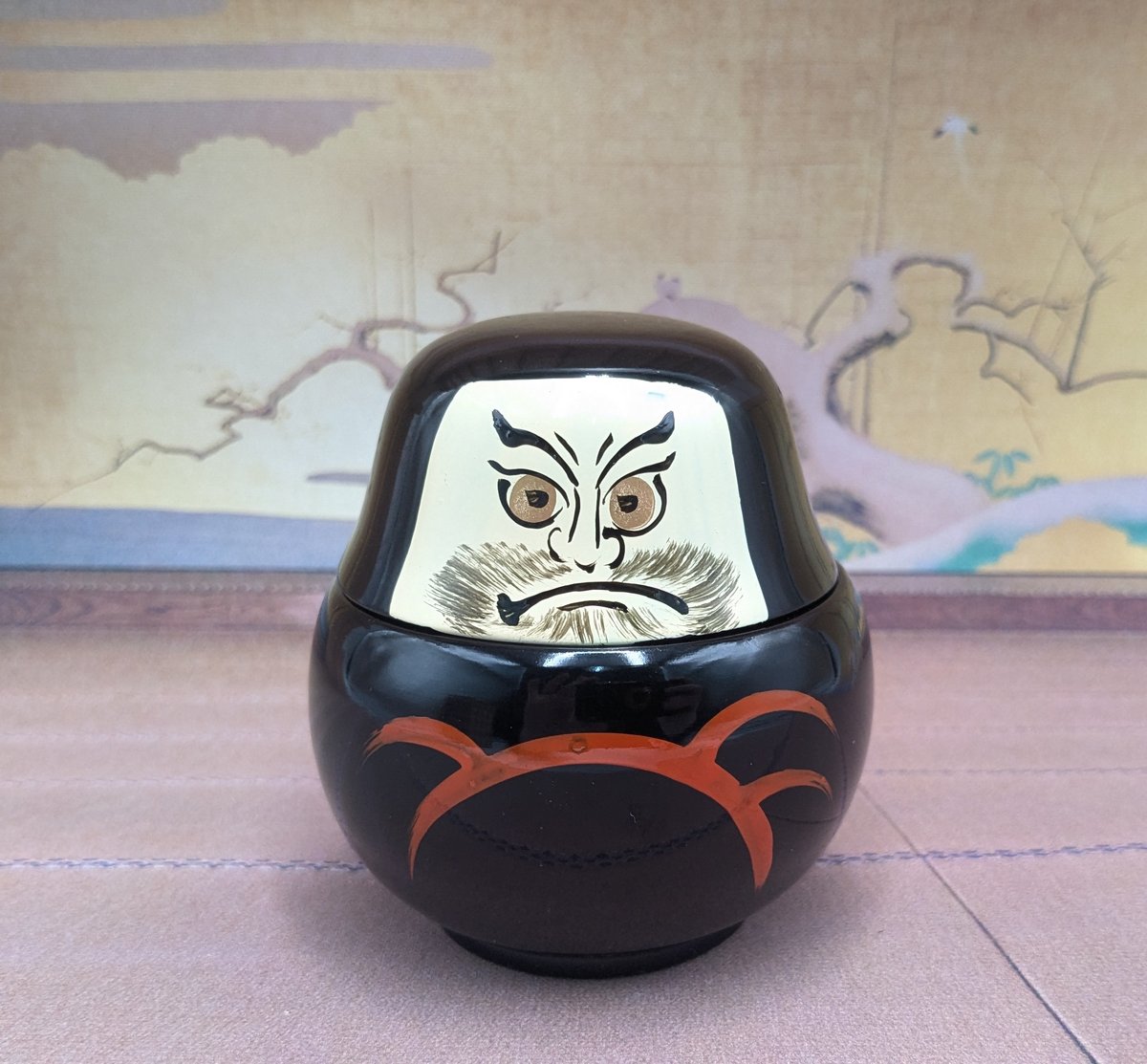 縁起物 だるま 三ッ組ダルマ 面の絵 マトリョーシカ風 ヴィンテージ