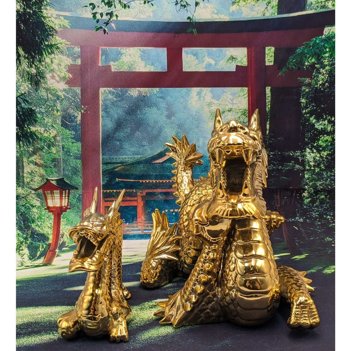 縁起物 風水 開運 黄金龍 2種セット インテリア 置物 レトロ | よし